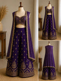Palashika Luxe Heavy Golden Embroidery And Woven Detail Suit